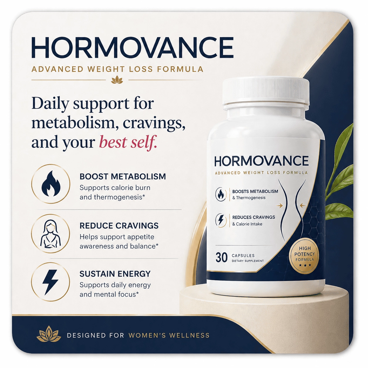 Hormovance Supplement Bottle